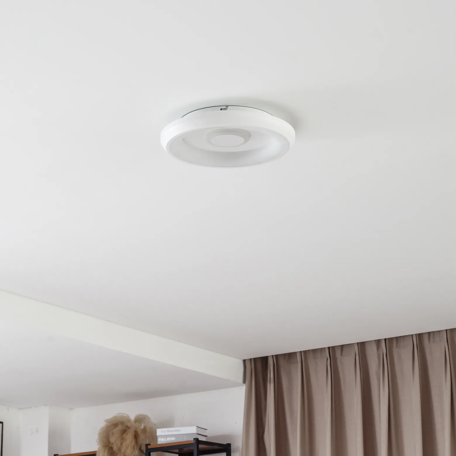 Lindby Smart Lynden LED-kattovalaisin, Ø 38cm, valkoinen, RGB, Tuya