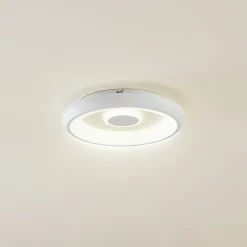 Lindby Smart Lynden LED-kattovalaisin, Ø 38cm, valkoinen, RGB, Tuya