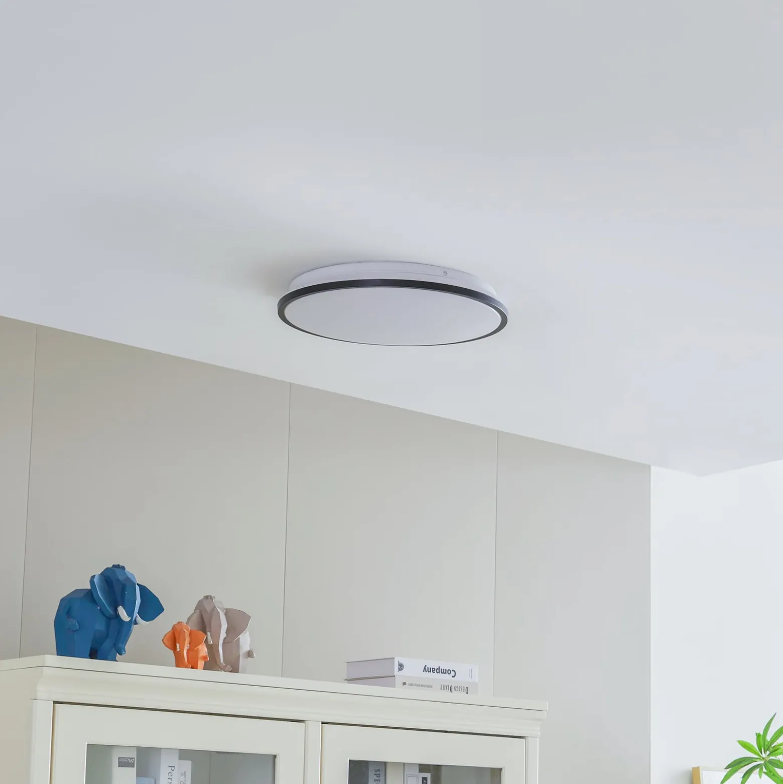 Lindby Smart Swaran LED-kattovalaisin, Ø39.5cm, RGB, CCT, Tuya