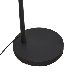 Lindby Solvian kaarivalaisin, musta/luonnonväri, bambu, metalli