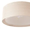 Lindby Soula kattovalaisin, Ø 60 cm, beige, muovi, E27