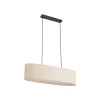 Lindby Soula-riippuvalaisin, 78 cm, beige, muovi, E27