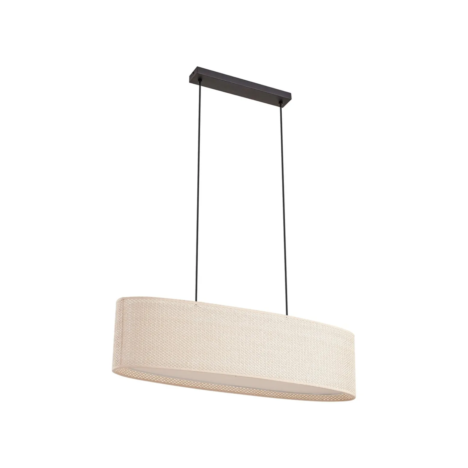 Lindby Soula-riippuvalaisin, 78 cm, beige, muovi, E27