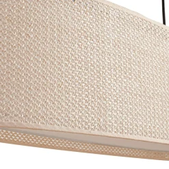 Lindby Soula-riippuvalaisin, 78 cm, beige, muovi, E27