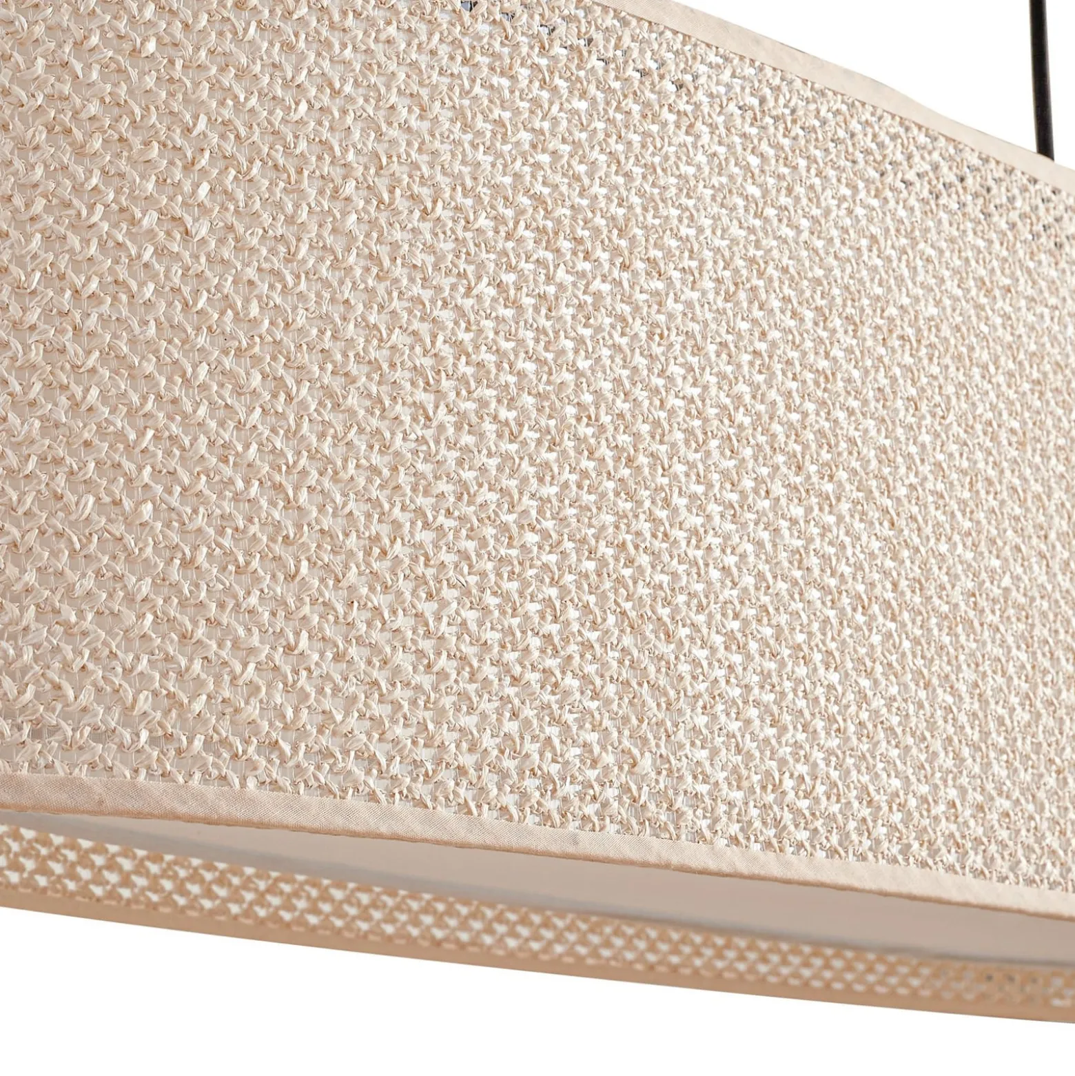 Lindby Soula-riippuvalaisin, 78 cm, beige, muovi, E27