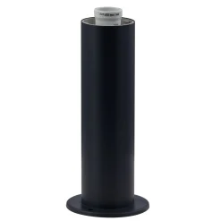 Lindby Statius -pollarilamppu, antrasiitti/kirkas, rauta, 45 cm