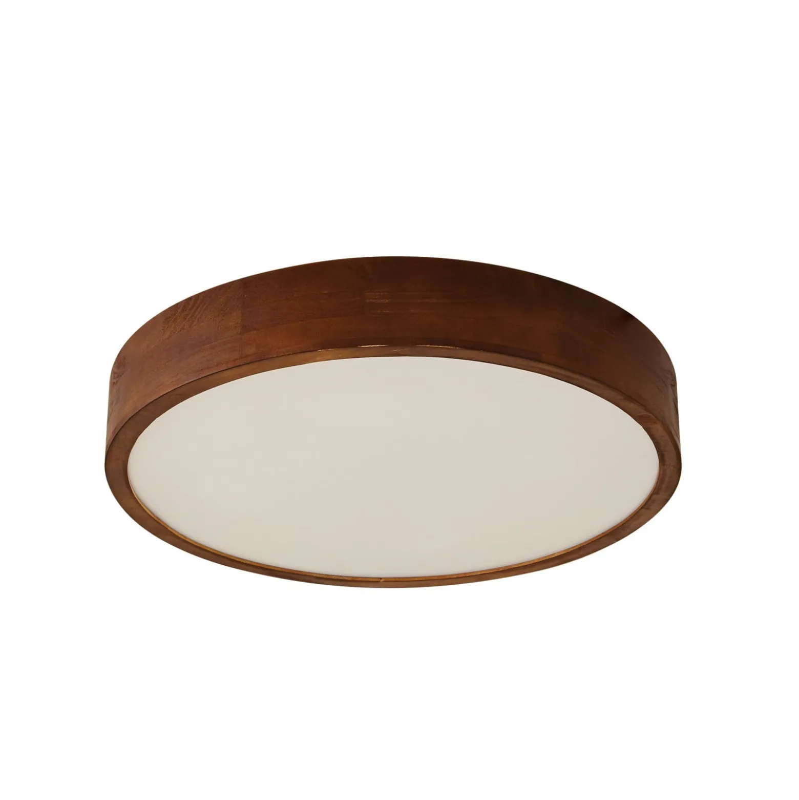 Lindby Tanju -kattovalaisin, halkaisija 50 cm, kumipuu, 4-lamppuinen, E27