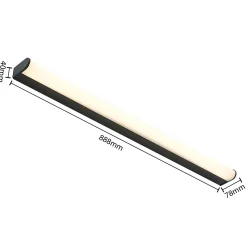 Lindby Ulisan kylpyhuoneen LED-valo pyöreä 88,8 cm