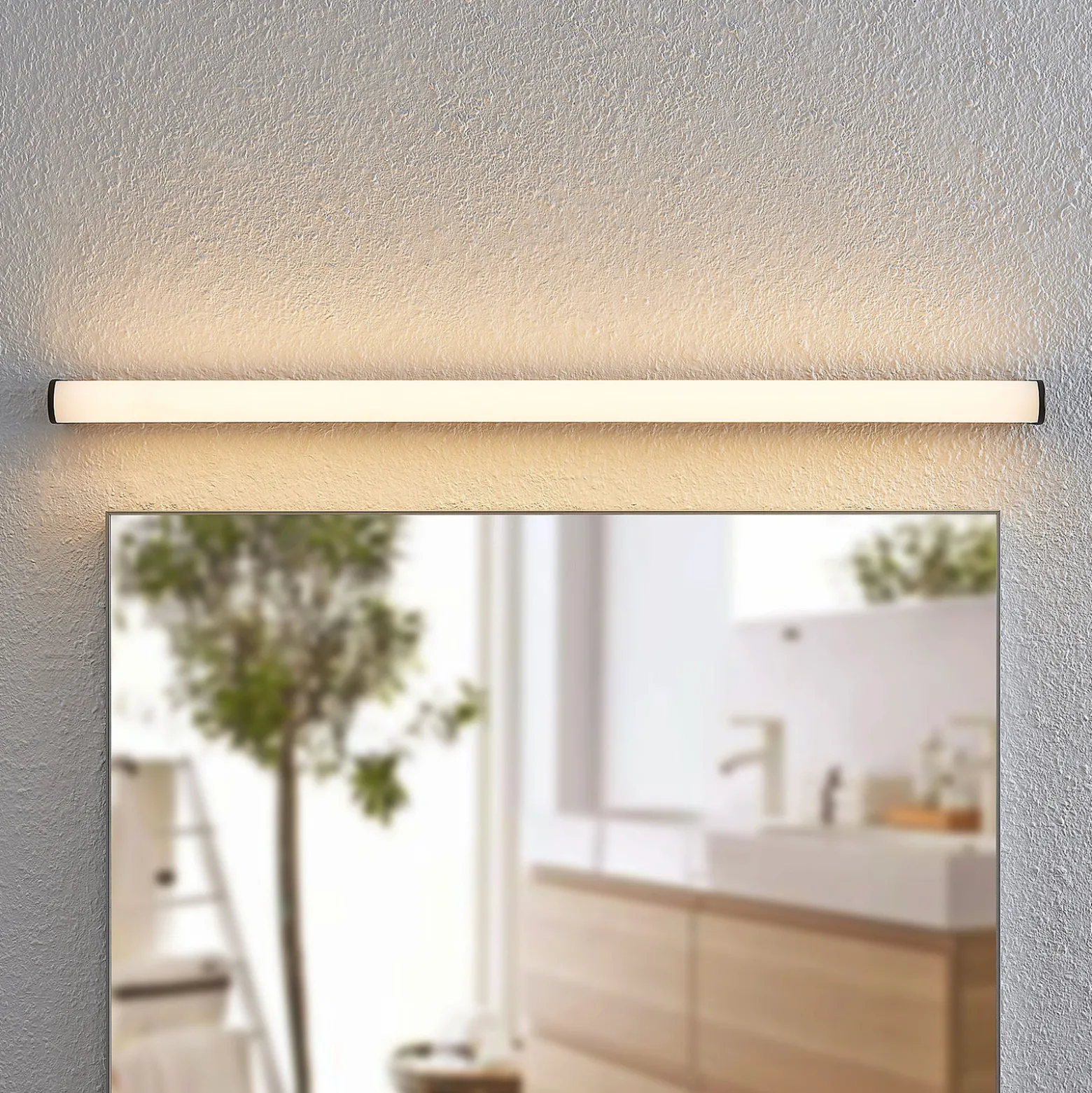 Lindby Ulisan kylpyhuoneen LED-valo pyöreä 88,8 cm