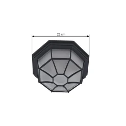 Lindby ulkokattovalaisin Idril, antrasiitti, metalli, Ø 26,5 cm