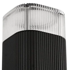 Lindby ulkoseinälamppu Halvar, musta, 20 cm, 2 x GU10, IP65