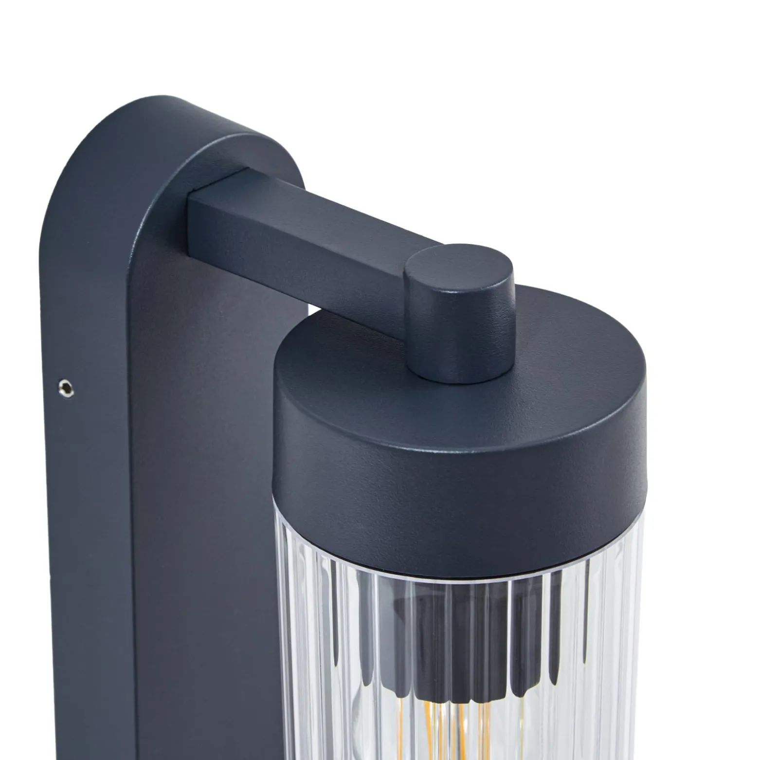 Lindby ulkoseinälamppu Kaliro, antrasiitti, 24 cm, IP54, anturi