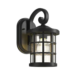 Lindby ulkoseinävalaisin Ankea, musta, korkeus 28 cm, IP23, E27
