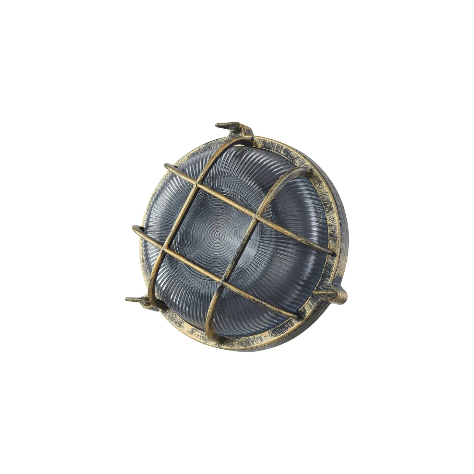 Lindby ulkoseinävalaisin Daaje, kullanvärinen, Ø 26 cm, alumiinia