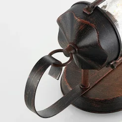 Lindby ulkoseinävalaisin Farly, ruosteenruskea, alumiini, 17cm