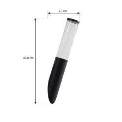 Lindby ulkoseinävalaisin Gavros, 45 cm, musta, alumiini