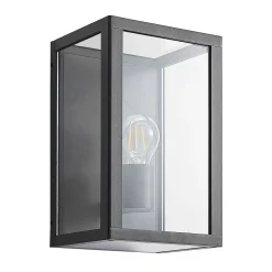 Lindby ulkoseinävalaisin Giavanna, 28 cm, antrasiitti, IP44, E27