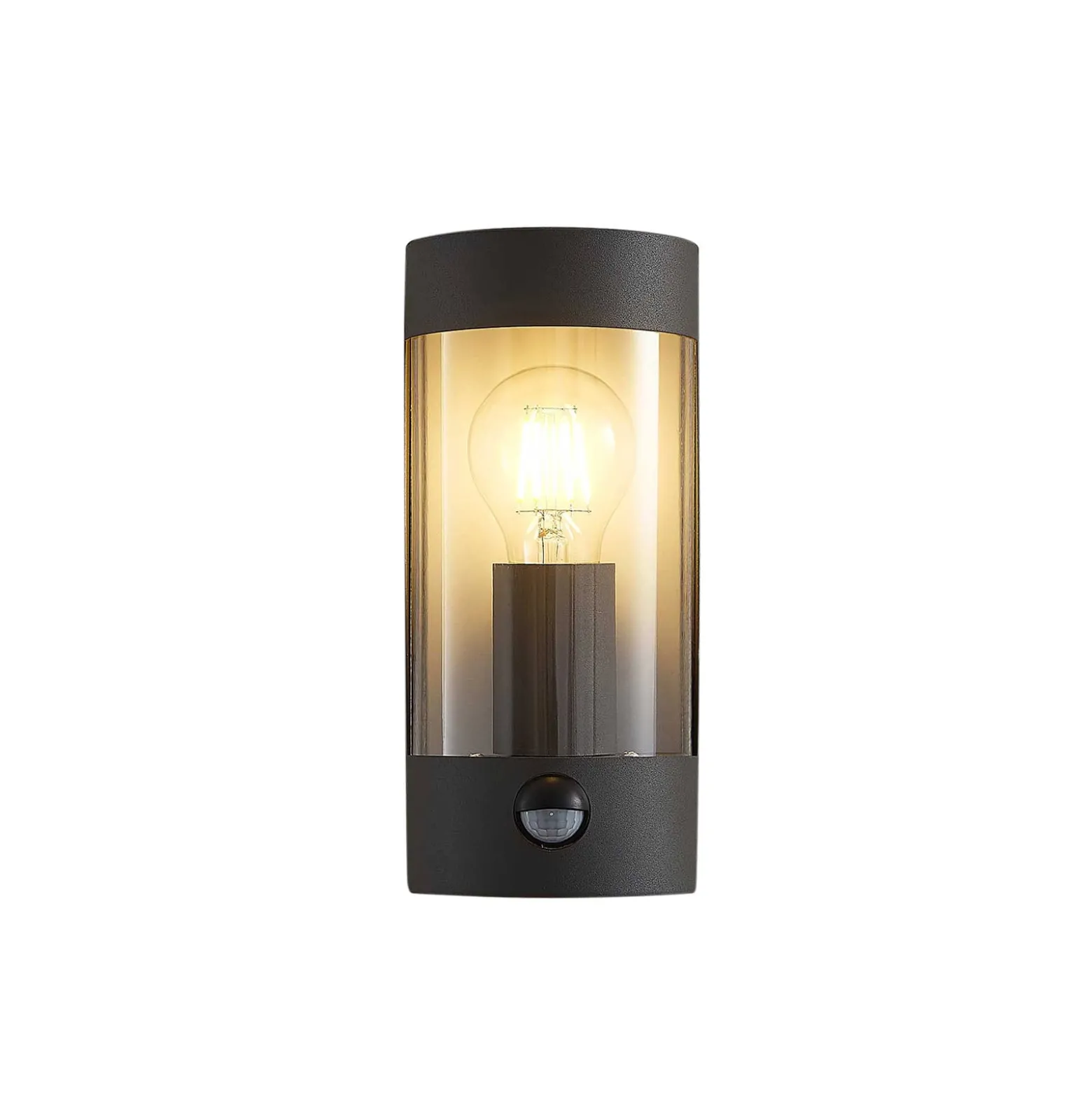 Lindby ulkoseinävalaisin Junias, 24 cm, antrasiitti, sensori