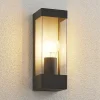 Lindby ulkoseinävalaisin Tilian, korkeus 25 cm, antrasiitti, teräs