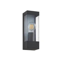Lindby ulkoseinävalaisin Tilian, korkeus 25 cm, antrasiitti, teräs