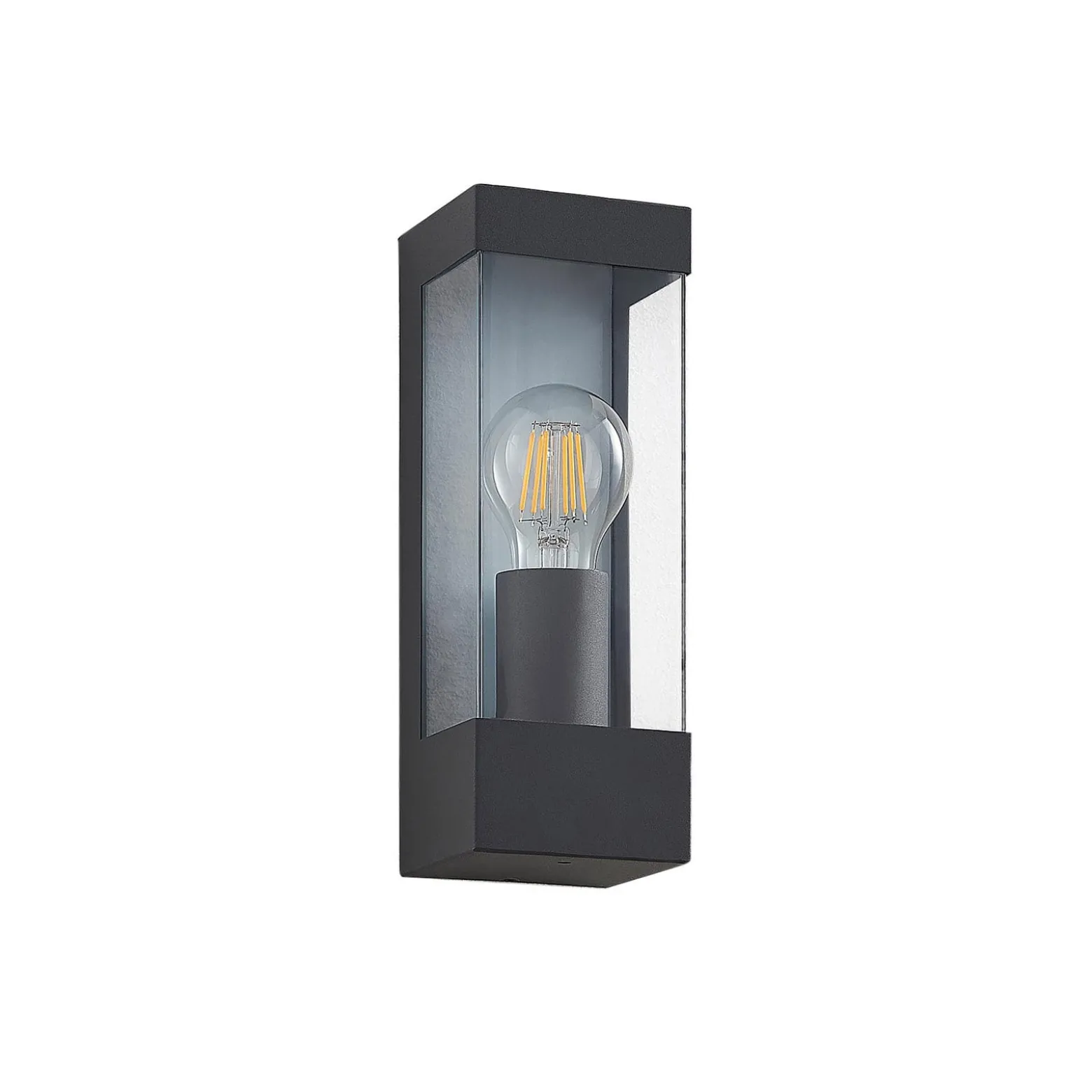 Lindby ulkoseinävalaisin Tilian, korkeus 25 cm, antrasiitti, teräs