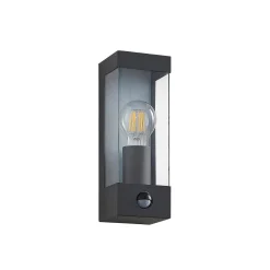 Lindby ulkoseinävalaisin Tilian, sensori, korkeus 25 cm, antrasiitti