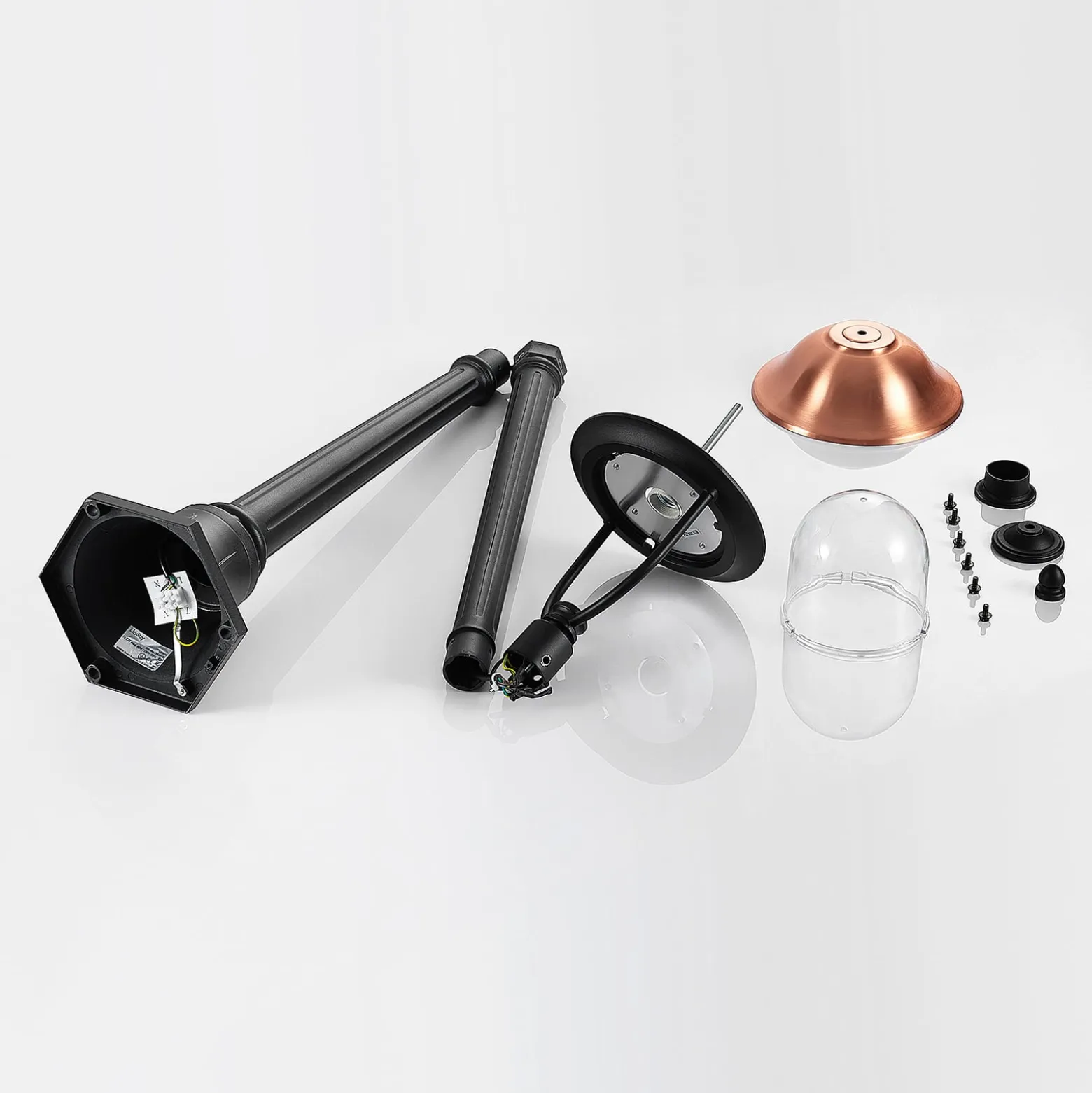 Lindby ulkovalaisin Clint, 177cm, metalli, merivedenkestävä, E27