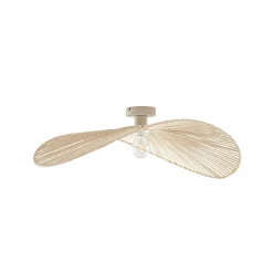 Lindby Valdorin -kattovalaisin, beige, 75 cm x 50 cm, paperi