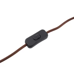 Lindby Valentina pöytävalaisin, E27, savunharmaa, lasi, Ø 25 cm