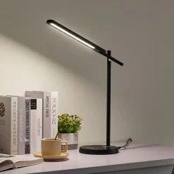 Lindby Valtorin LED-pöytävalaisin, musta