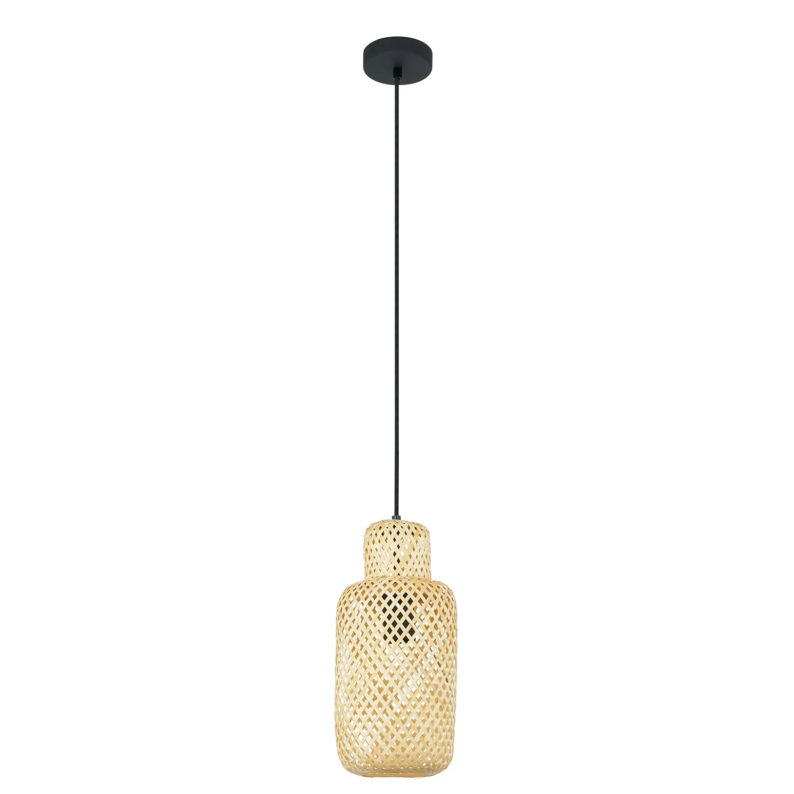 Lindby Venora-riippuvalaisin, Ø 15 cm, bambu, E27