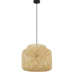 Lindby Venora-riippuvalaisin, Ø 40 cm, yksitasoinen, bambu, E27