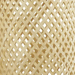Lindby Venora riipusvalaisin, pyöreä, 3-valo, Ø 15 cm, bambu