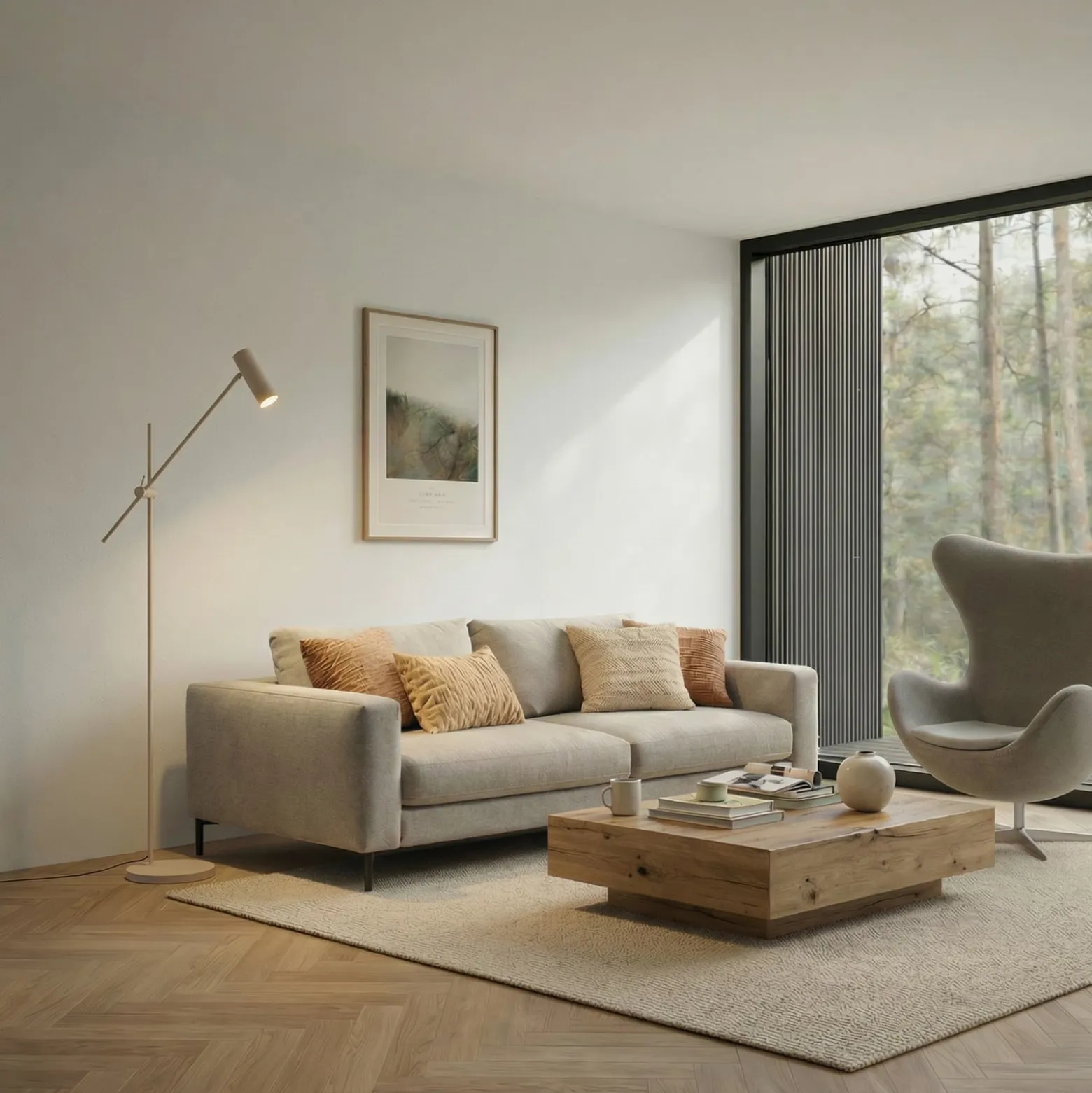 Lindby Vilo -lattiavalaisin, beige, 153 cm, GU10, kääntyvä