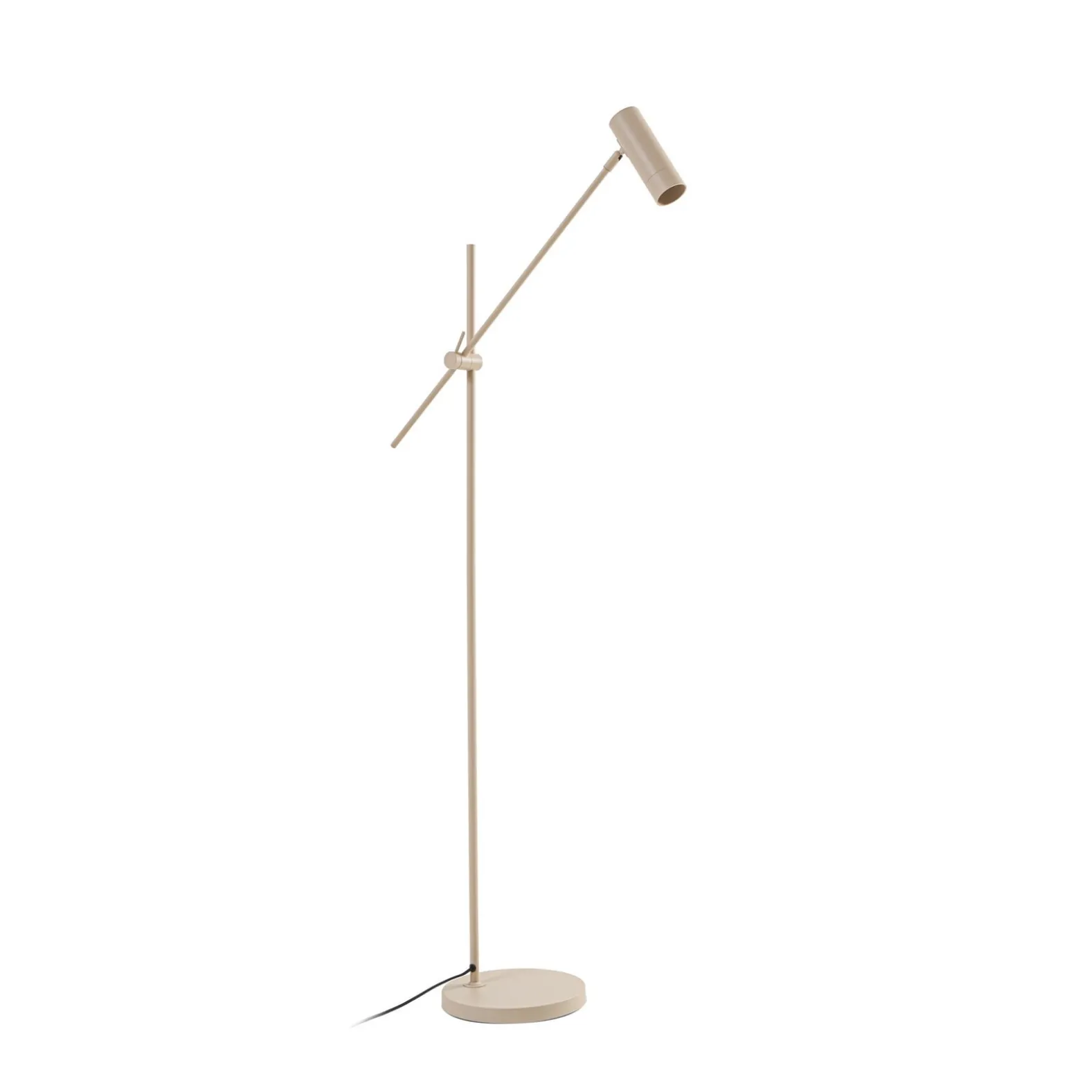 Lindby Vilo -lattiavalaisin, beige, 153 cm, GU10, kääntyvä