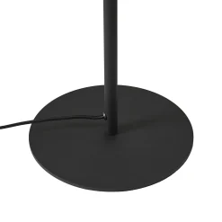 Lindby Virelle lattiavalaisin, musta/valkoinen, tekstiili, korkeus 170 cm
