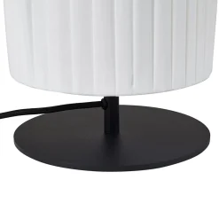 Lindby Virelle lattiavalaisin, valkoinen, tekstiili, korkeus 117 cm, E27
