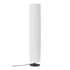 Lindby Virelle lattiavalaisin, valkoinen, tekstiili, korkeus 117 cm, E27
