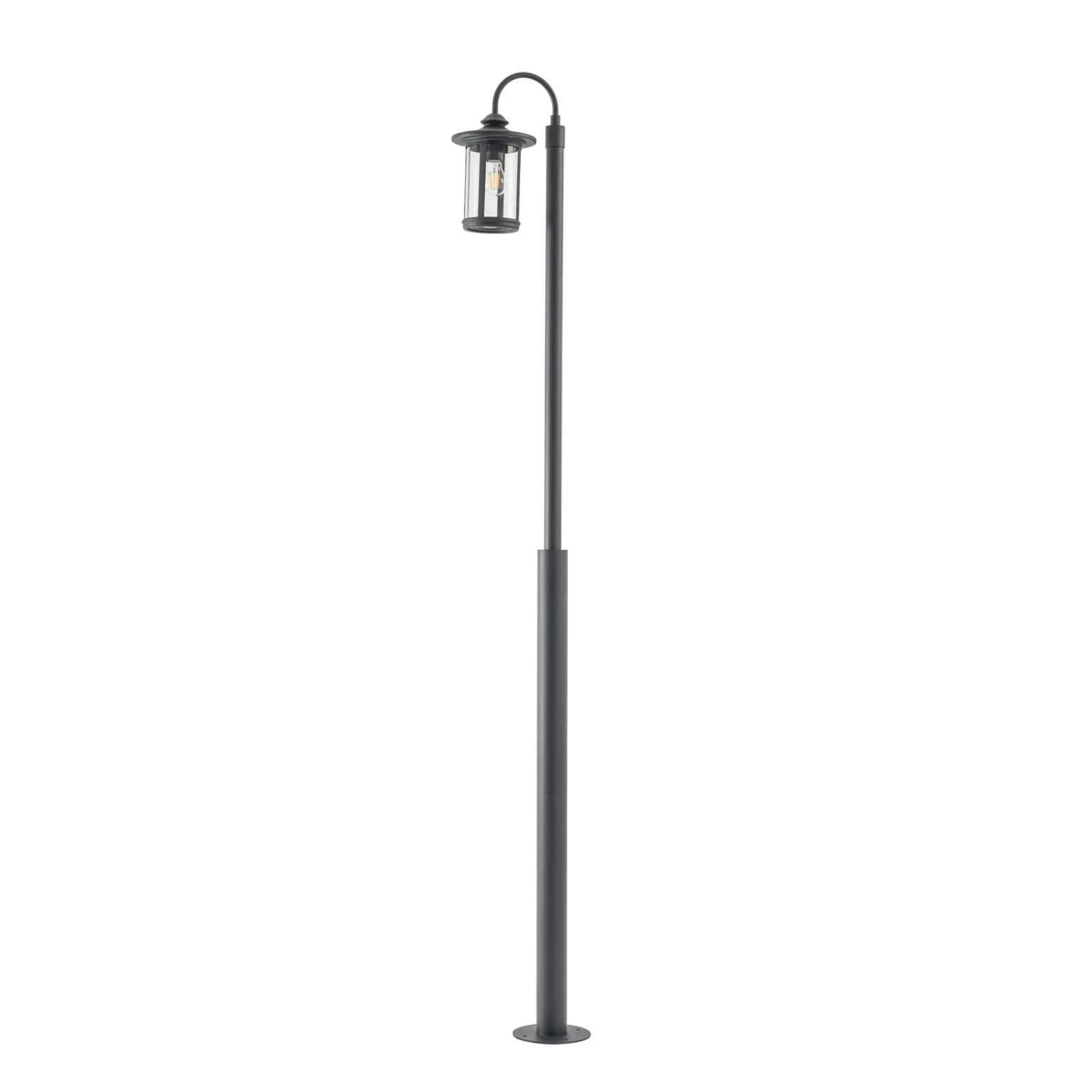 Lindby Zayn -ulkovalaisin, musta, 1-lamppuinen, korkeus 220 cm, IP65