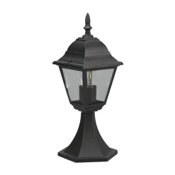 Livenza jalkalamppu, musta, korkeus 39 cm, alumiini, IP44