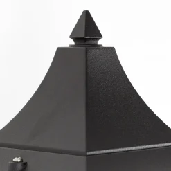 Livorno ulkoseinävalaisin, musta, ylin pistorasia
