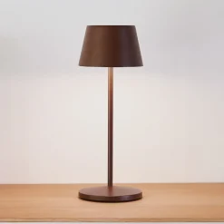 LOOM DESIGN LED-akkukäyttöinen pöytävalaisin Modi Micro, IP65, corten