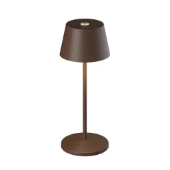LOOM DESIGN LED-akkukäyttöinen pöytävalaisin Modi Micro, IP65, corten