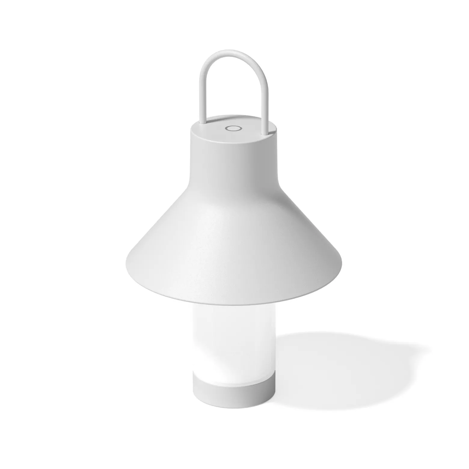 LOOM DESIGN LED-akkukäyttöinen pöytävalaisin Shadow Small, valkoinen, IP65