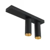 LOOM DESIGN LED-kattokohdevalo X-Beam, 2-lamppuinen, musta