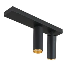 LOOM DESIGN LED-kattokohdevalo X-Beam, 2-lamppuinen, musta