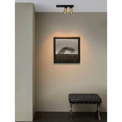 LOOM DESIGN LED-kattokohdevalo X-Beam, 2-lamppuinen, musta