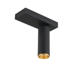 LOOM DESIGN LED-kattokohdevalo X-Beam, 1-lamppuinen, musta