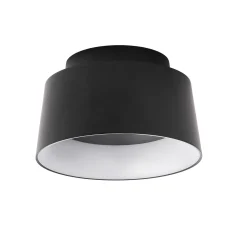 LOOM DESIGN LED-kattovalaisin Cookie musta alumiini Ø 15 cm