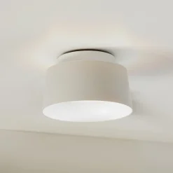 LOOM DESIGN LED-kattovalaisin Cookie, valkoinen alumiini Ø 15 cm